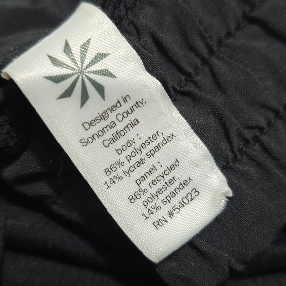Athleta Mixed Media Patterned Jogger Tech Pants Style 591354 Black‎ S - Picture 6 of 10